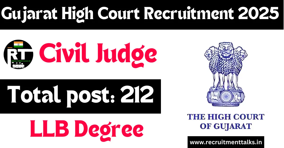 Gujarat High Court Recruitment 2025 